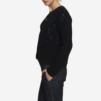 Hannoh Wessel Karlotta Cashmere Cardigan in Navy Black – International designer fashion boutique Australia Riada Concept Woollahra