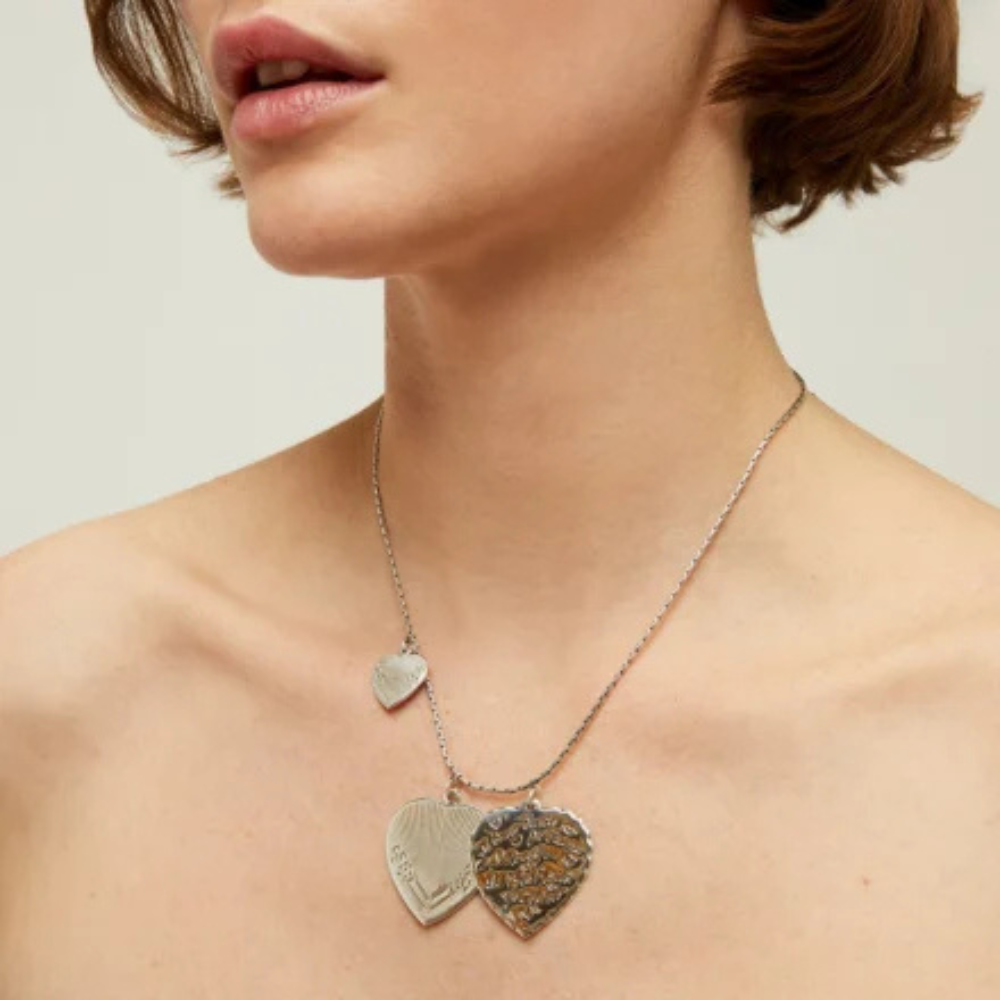 Love Chain Necklace L in Silver