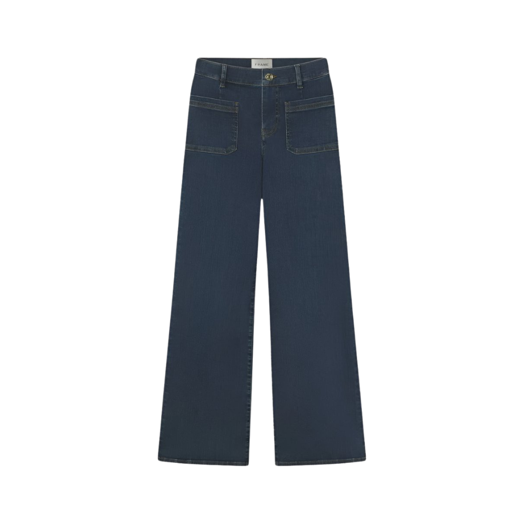 Le Slim Palazzo Bardot Pocket Jean in Cursive