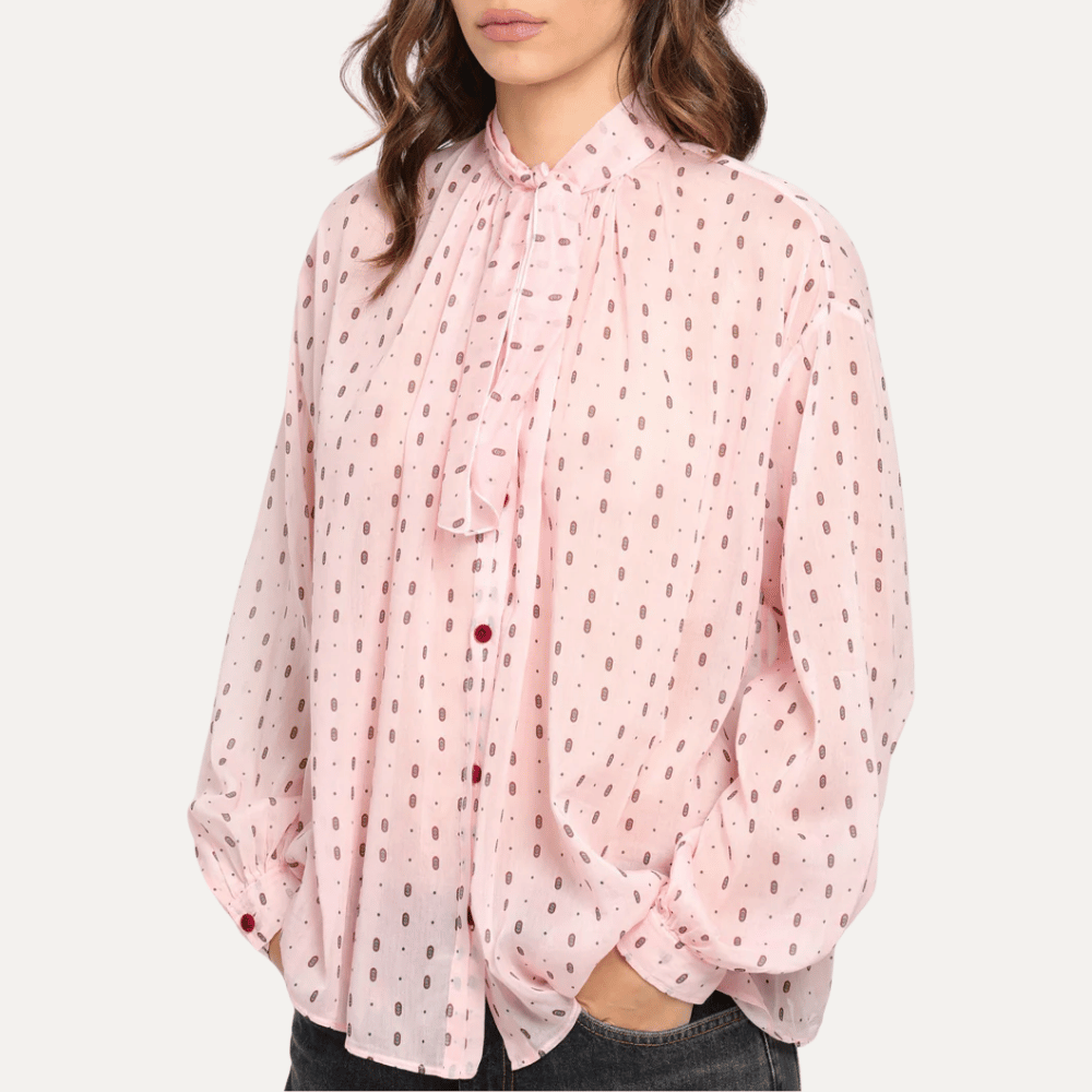 Forte Forte Le Club Print Bohemian Shirt Cherry Blossom – International designer fashion boutique Australia Riada Concept Woollahra