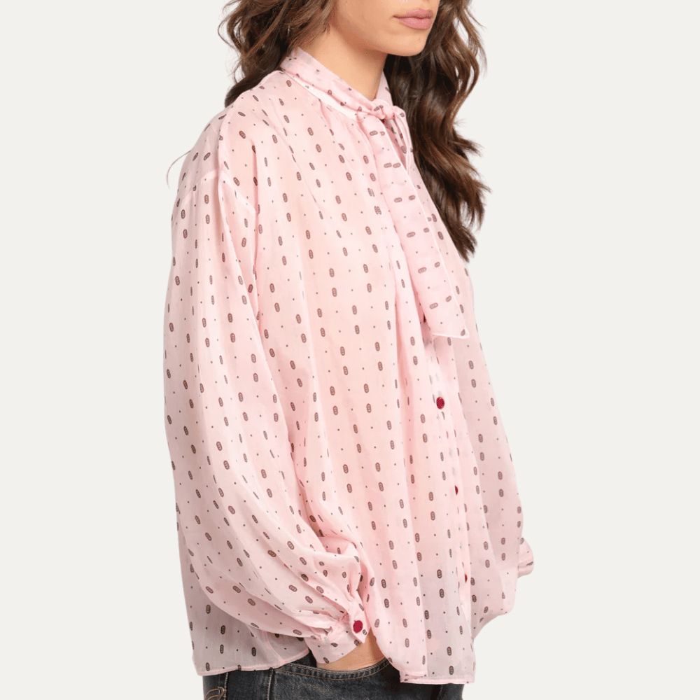 Forte Forte Le Club Print Bohemian Shirt Cherry Blossom – International designer fashion boutique Australia Riada Concept Woollahra