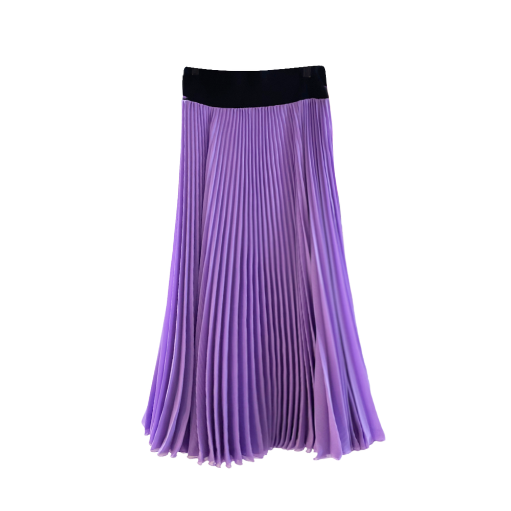 Double Chiffon skirt in purple