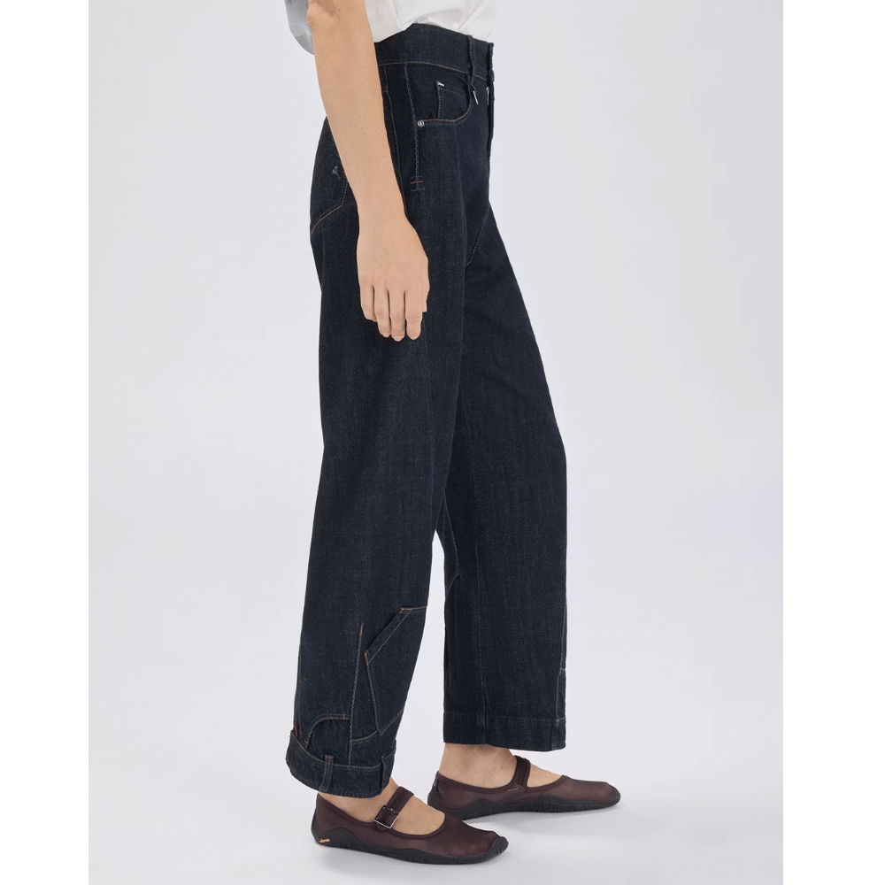 HIGH Everyday Couture Lola Boyfriend Jeans in Dark Wash - International designer fashion boutique Australia Riada Concept Woollahra