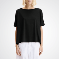 Transit Par Such Lyocell Tee in Black Transit Par Such at Riada Concept Designer fashion shop online and in store High End fashion boutique Sydney Australia Riada Concept