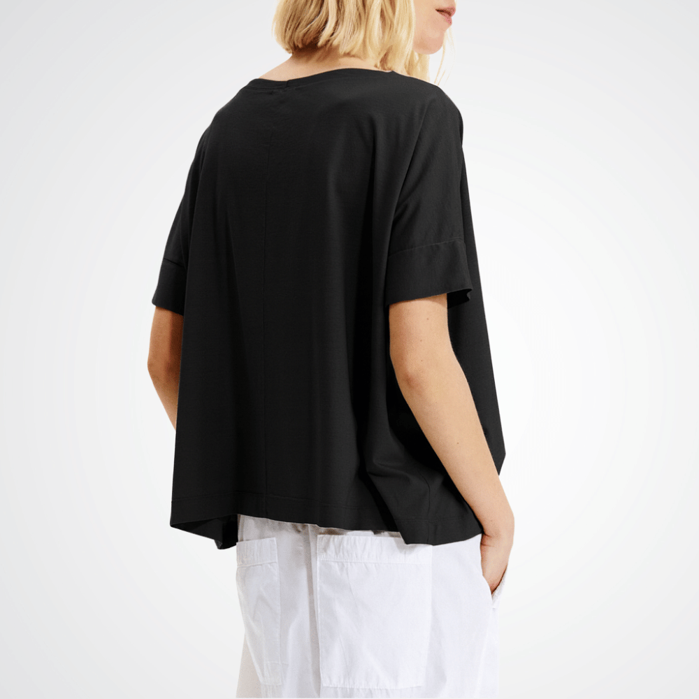 Transit Par Such Lyocell Tee in Black Transit Par Such at Riada Concept Designer fashion shop online and in store High End fashion boutique Sydney Australia Riada Concept