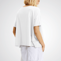 Transit Par Such Lyocell Tee in White Transit Par Such at Riada Concept Designer fashion shop online and in store High End fashion boutique Sydney Australia Riada Concept