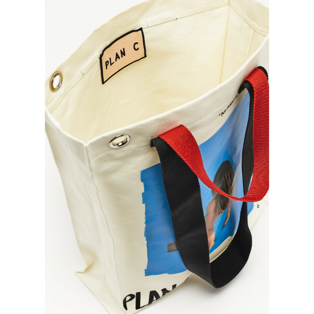 MARGHE NEL BLU PRINT CANVAS TOTE BAG