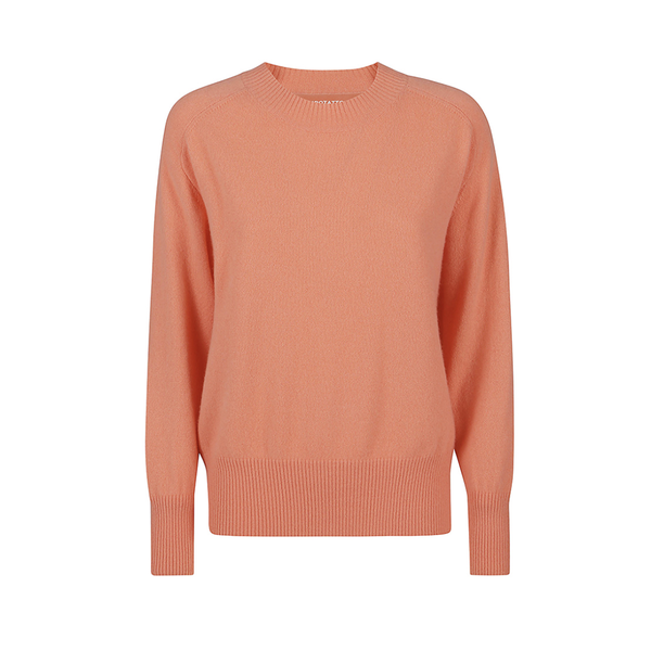 Round Neck Sweater in Mandarino