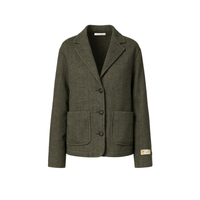 Massimo Alba Tebe Single-Breasted Virgin Wool Jacket in Oil – International designer fashion boutique Australia Riada Concept Woollahra”