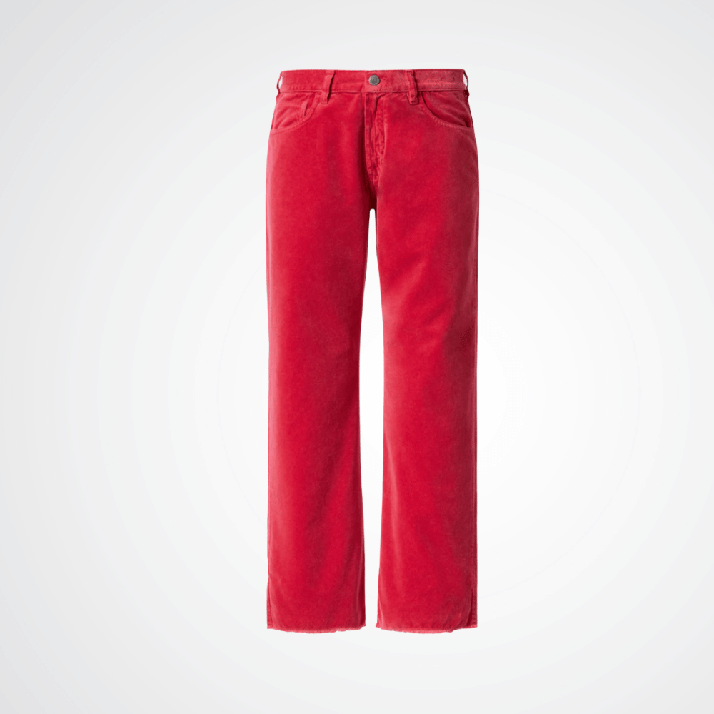 Massimo Alba Woman Alosa-Cut Baby Corduroy Boyfriend Trousers in Hot Pink MASSIMO ALBA WOMENS Designer fashion shop online and in store High End fashion boutique Sydney Australia Riada Concept