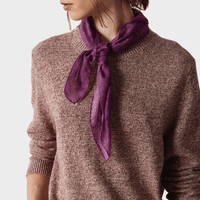 Massimo Alba BANDANA Cashmere Silk Bandana in Fuchsia – 70 x 70 cm ramage print