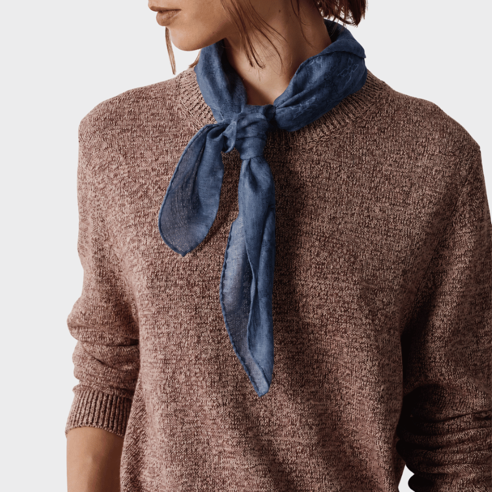 Massimo Alba BANDANA Cashmere Silk Bandana in River