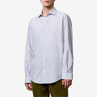 Massimo Alba Canary Cotton Jacquard Shirt in Azzurro – International menswear designer fashion boutique Australia Riada Concept Woollahra