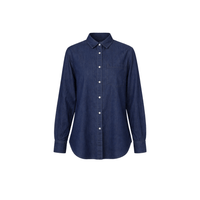 Massimo Alba Uma Cotton Denim Shirt in Blu - International designer fashion boutique Australia Riada Concept Woollahra