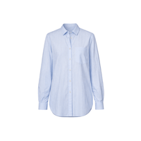 Uma Striped Cotton Poplin Shirt in Azzurro - International designer fashion boutique Australia Riada Concept Woollahra