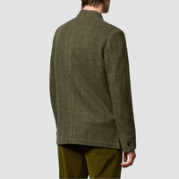 Massimo Alba Bali Virgin Wool Guru Collar Jacket in Oil MASSIMO ALBA ITALIAN MENSWEAR shop at Riada Concept Luxury International Designer Boutique in store and online Sydney