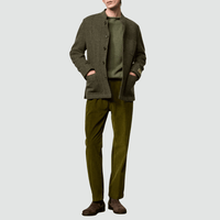 Massimo Alba Bali Virgin Wool Guru Collar Jacket in Oil MASSIMO ALBA ITALIAN MENSWEAR shop at Riada Concept Luxury International Designer Boutique in store and online Sydney