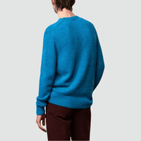 Bruce Baby Alpaca Sweater in Turquoise – International designer fashion boutique Australia Riada Concept Woollahra Mens fashion