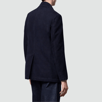 Massimo Alba Lucio Cotton Moleskin Peacoat Jacket in Dark Blue MASSIMO ALBA ITALIAN MENSWEAR shop at Riada Concept Luxury International Designer Boutique in store and online Sydney