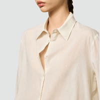 Massimo Alba Selma Cotton Cashmere Shirt in Milk – International designer fashion boutique Australia Riada Concept Woollahra