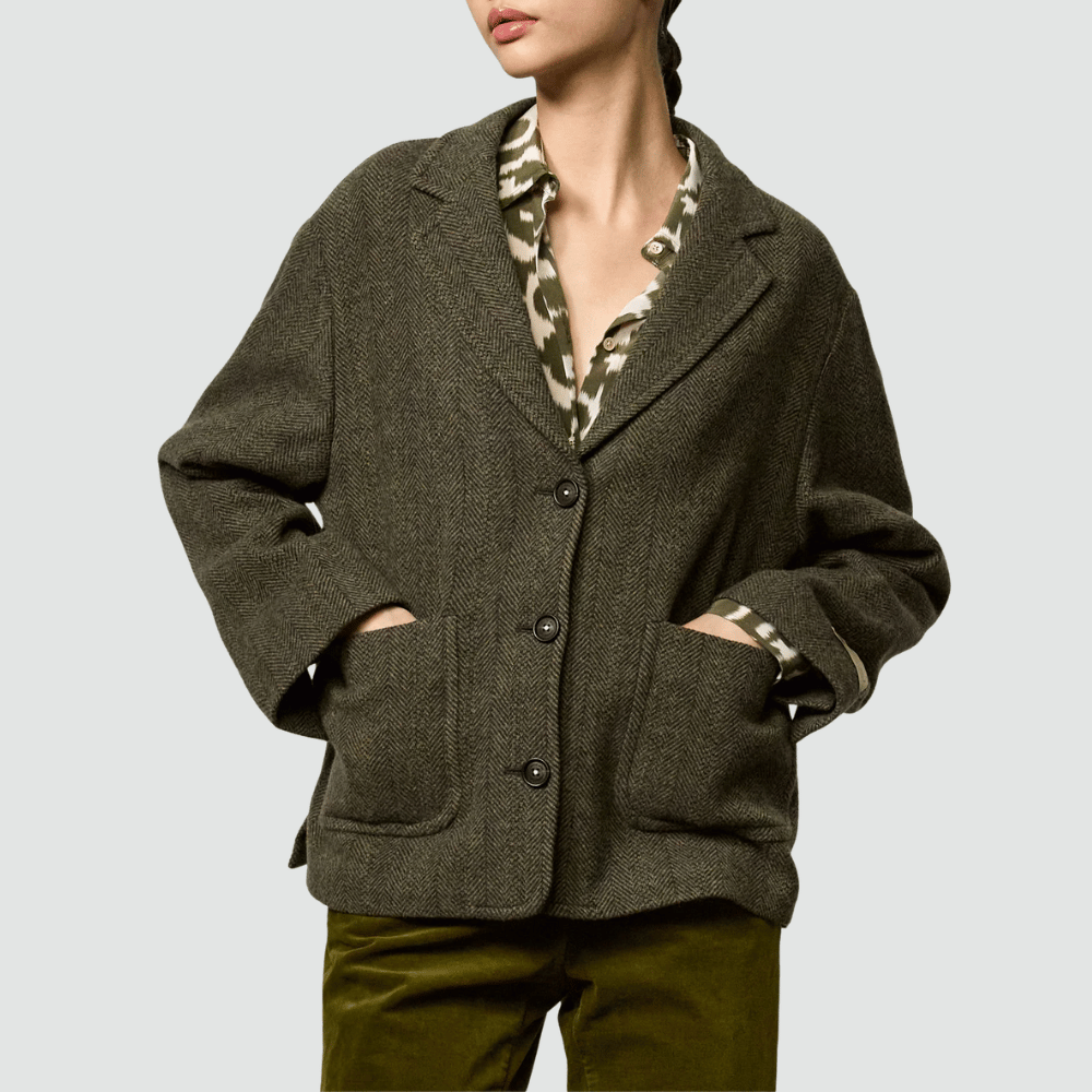 Massimo Alba Tebe Single-Breasted Virgin Wool Jacket in Oil – International designer fashion boutique Australia Riada Concept Woollahra”