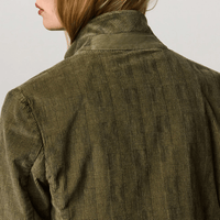 Massimo Alba Tolosa Prince of Wales Velvet Blazer in The Verde - International designer fashion boutique Australia Riada Concept Woollahra