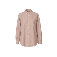 Massimo Alba Uma Micro Check Cotton Shirt in Boreal Pink - International designer fashion boutique Australia Riada Concept Woollahra