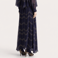 Forte Forte Nuages d'Argent Silk Chiffon Maxi Skirt Notte – International designer fashion boutique Australia Riada Concept Woollahra