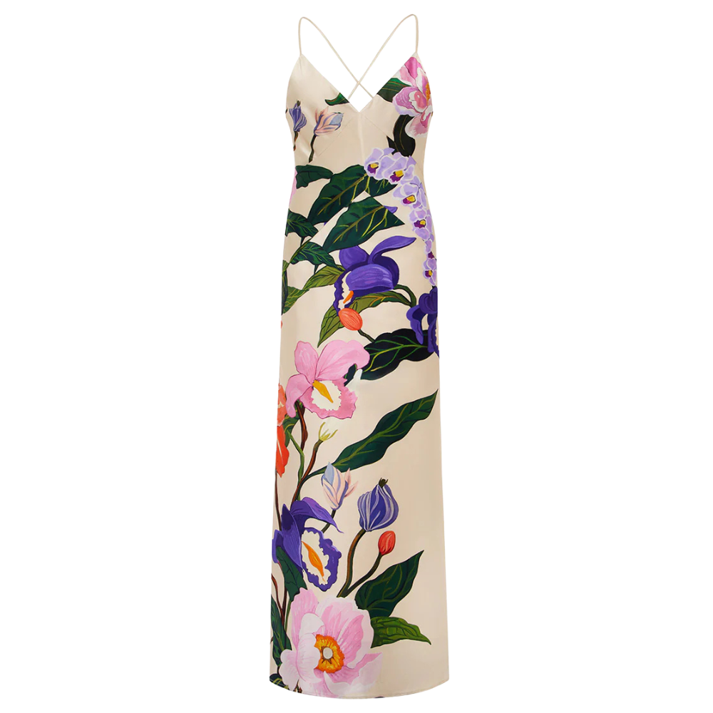 Olive Dress in Tree of Life Cream PMent