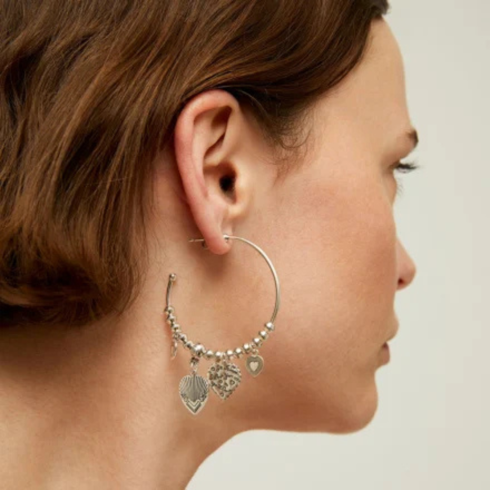 Creole Love Mini Earring in Silver