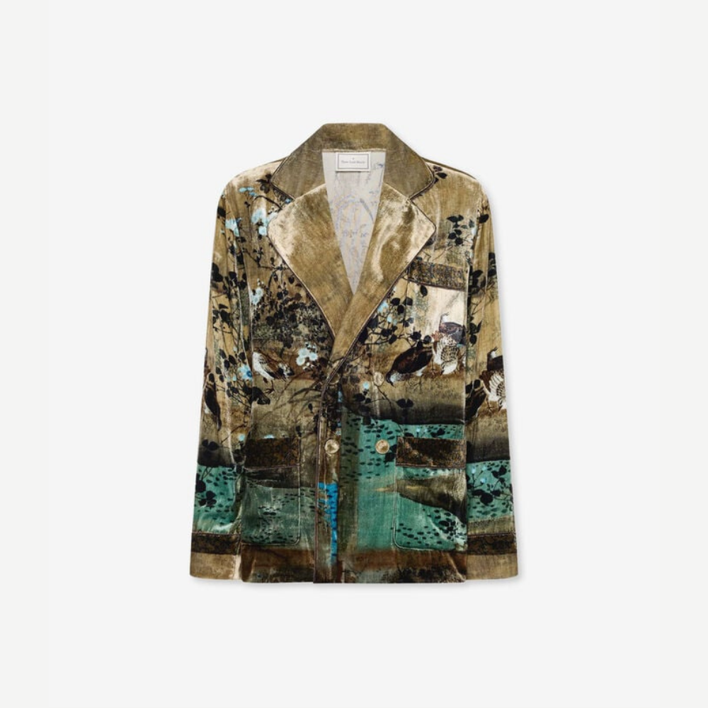 KANPUR Manto di Perla Viscose Silk Jacket