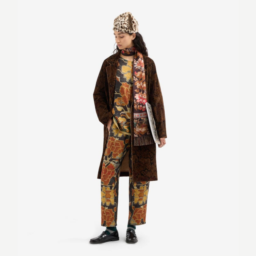Pierre-Louis Mascia ALOE Atlante d'Oriente Silk Trousers