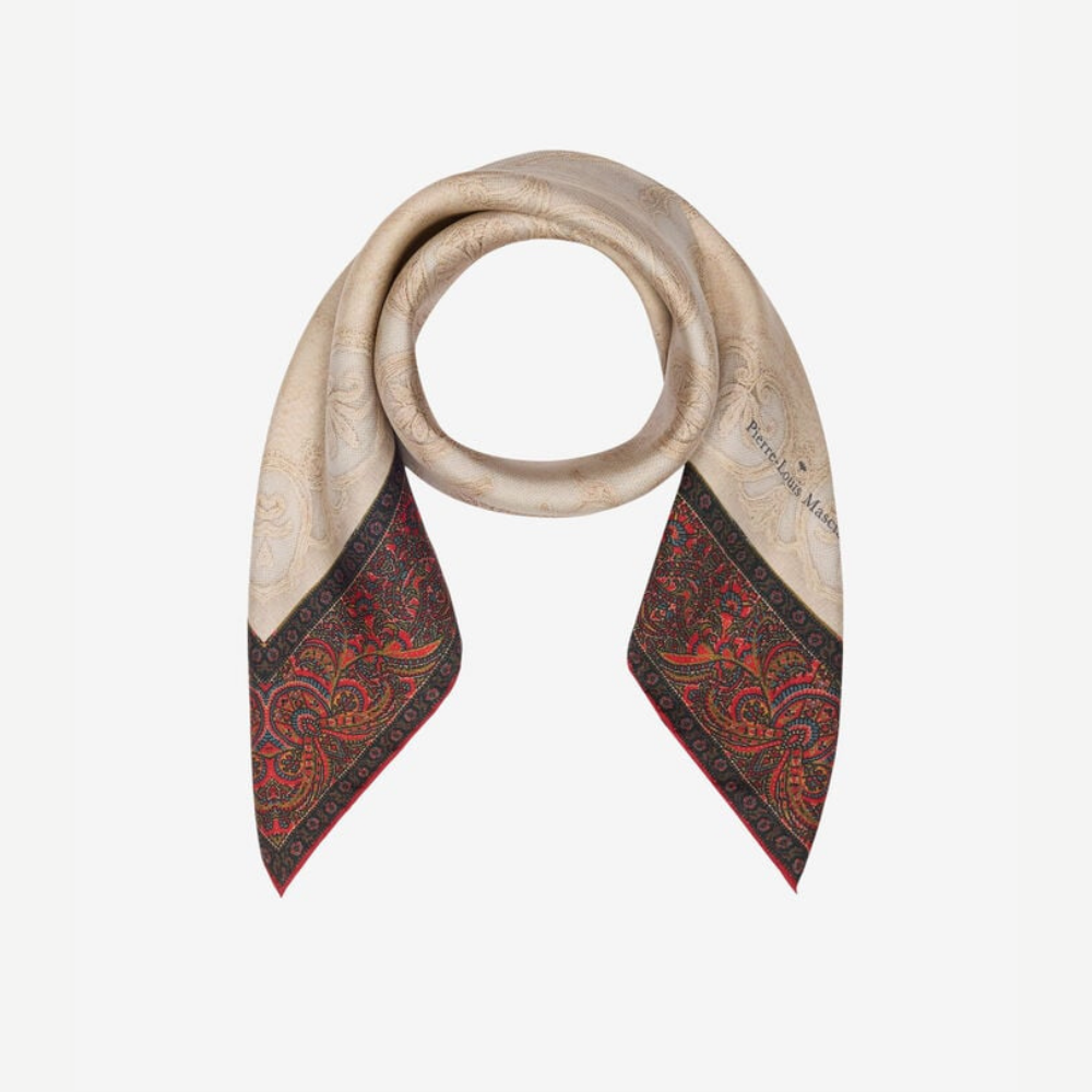 Pierre-Louis Mascia ALOEUW Mosaico Errante Silk Bandana Scarf