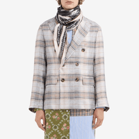 Pierre-Louis Mascia Aloeuw Silk Scarf in Black Ikat Print (65x120cm) Shop PIERRE LOUIS MASCIA designer fashion online or in-store at Riada Concept, Sydney’s high-end fashion boutique in Australia.