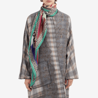 Pierre-Louis Mascia Aloeuw Silk Scarf in Multicolour Geometric Mosaic Print (65x120cm) Shop PIERRE LOUIS MASCIA designer fashion online or in-store at Riada Concept, Sydney’s high-end fashion boutique in Australia.