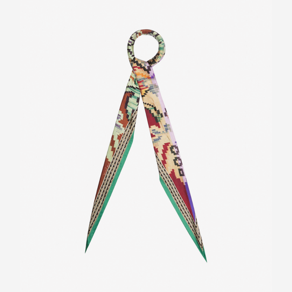Pierre-Louis Mascia Aloeuw Silk Scarf in Multicolour Geometric Mosaic Print (65x120cm) Shop PIERRE LOUIS MASCIA designer fashion online or in-store at Riada Concept, Sydney’s high-end fashion boutique in Australia.