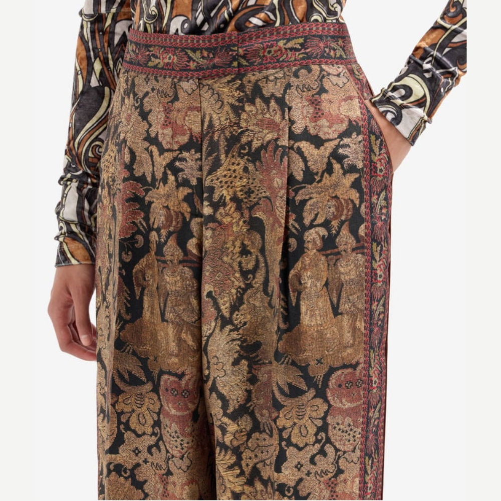 Pierre-Louis Mascia CIALDA Atlante di Rame Silk Trousers