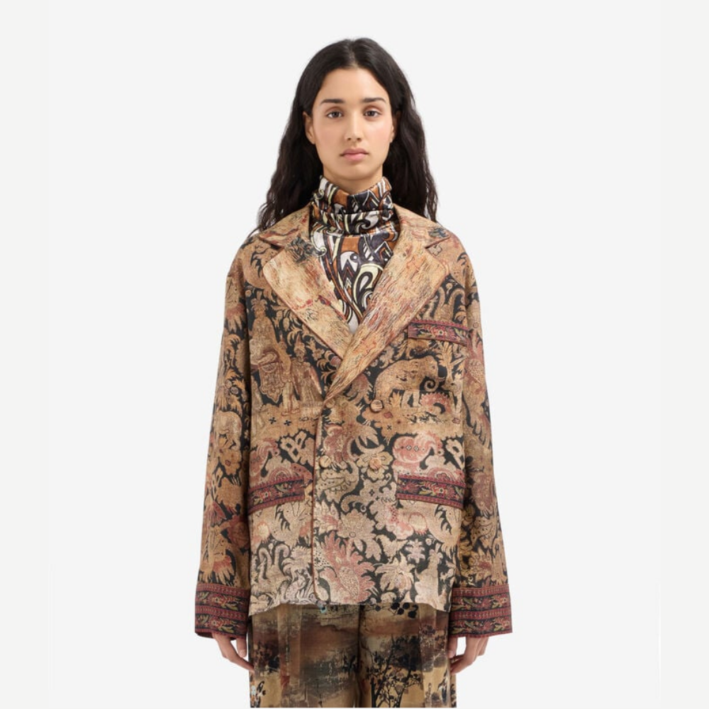 Pierre-Louis Mascia CIALDA Filo di Cipria Silk Jacket