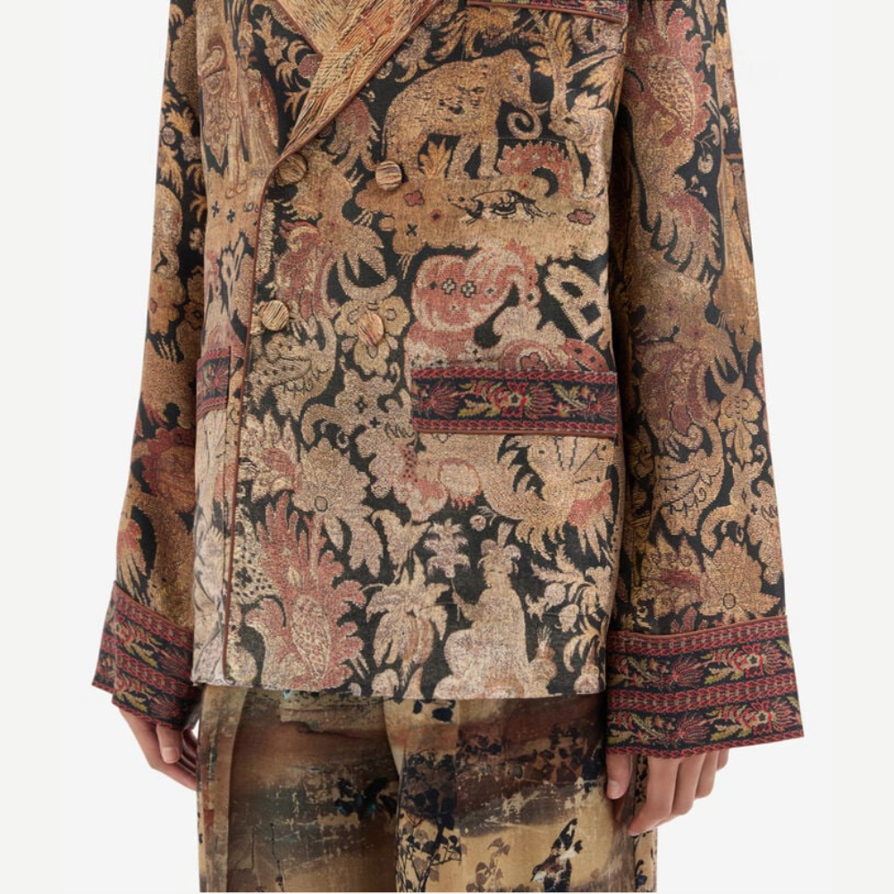 Pierre-Louis Mascia CIALDA Filo di Cipria Silk Jacket