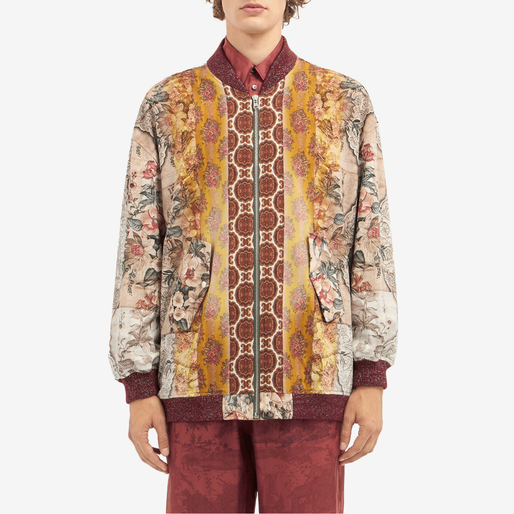 Pierre-Louis Mascia Dydox Virgin Wool Bomber Jacket in Multicolour Baroque Floral Print PIERRE LOUIS MASCIA designer fashion online or in-store at Riada Concept, Sydney’s high-end fashion boutique in Australia.