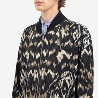 Pierre-Louis Mascia Dydox Virgin Wool Bomber Jacket in Black Ikat Print PIERRE LOUIS MASCIA designer fashion online or in-store at Riada Concept, Sydney’s high-end fashion boutique in Australia.
