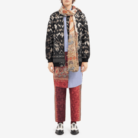 Pierre-Louis Mascia Dydox Virgin Wool Bomber Jacket in Black Ikat Print PIERRE LOUIS MASCIA designer fashion online or in-store at Riada Concept, Sydney’s high-end fashion boutique in Australia.
