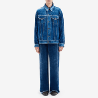 Pierre-Louis Mascia Kankam Viscose Silk Jacket in Blue Denim Print Shop PIERRE LOUIS MASCIA designer fashion online or in-store at Riada Concept, Sydney’s high-end fashion boutique in Australia.