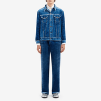 Pierre-Louis Mascia Kankam Viscose Silk Jacket in Blue Denim Print Shop PIERRE LOUIS MASCIA designer fashion online or in-store at Riada Concept, Sydney’s high-end fashion boutique in Australia.