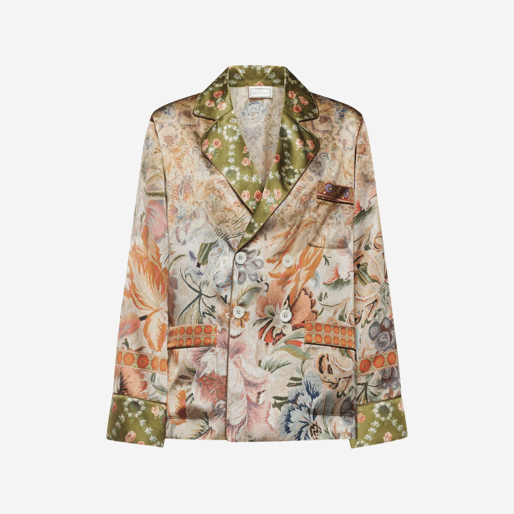 Pierre-Louis Mascia Mutka Silk Double-Breasted Jacket in Floral Tapestry Print Shop PIERRE LOUIS MASCIA designer fashion online or in-store at Riada Concept, Sydney’s high-end fashion boutique in Australia.