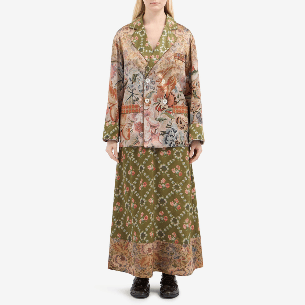 Pierre-Louis Mascia Mutka Silk Double-Breasted Jacket in Floral Tapestry Print Shop PIERRE LOUIS MASCIA designer fashion online or in-store at Riada Concept, Sydney’s high-end fashion boutique in Australia.
