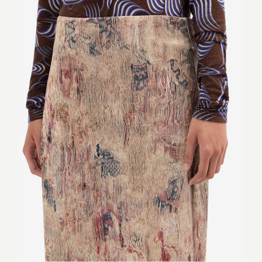 Pierre-Louis Mascia RANAT Filo di Muschio Midi Skirt