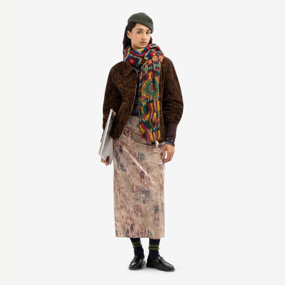 Pierre-Louis Mascia RANAT Filo di Muschio Midi Skirt