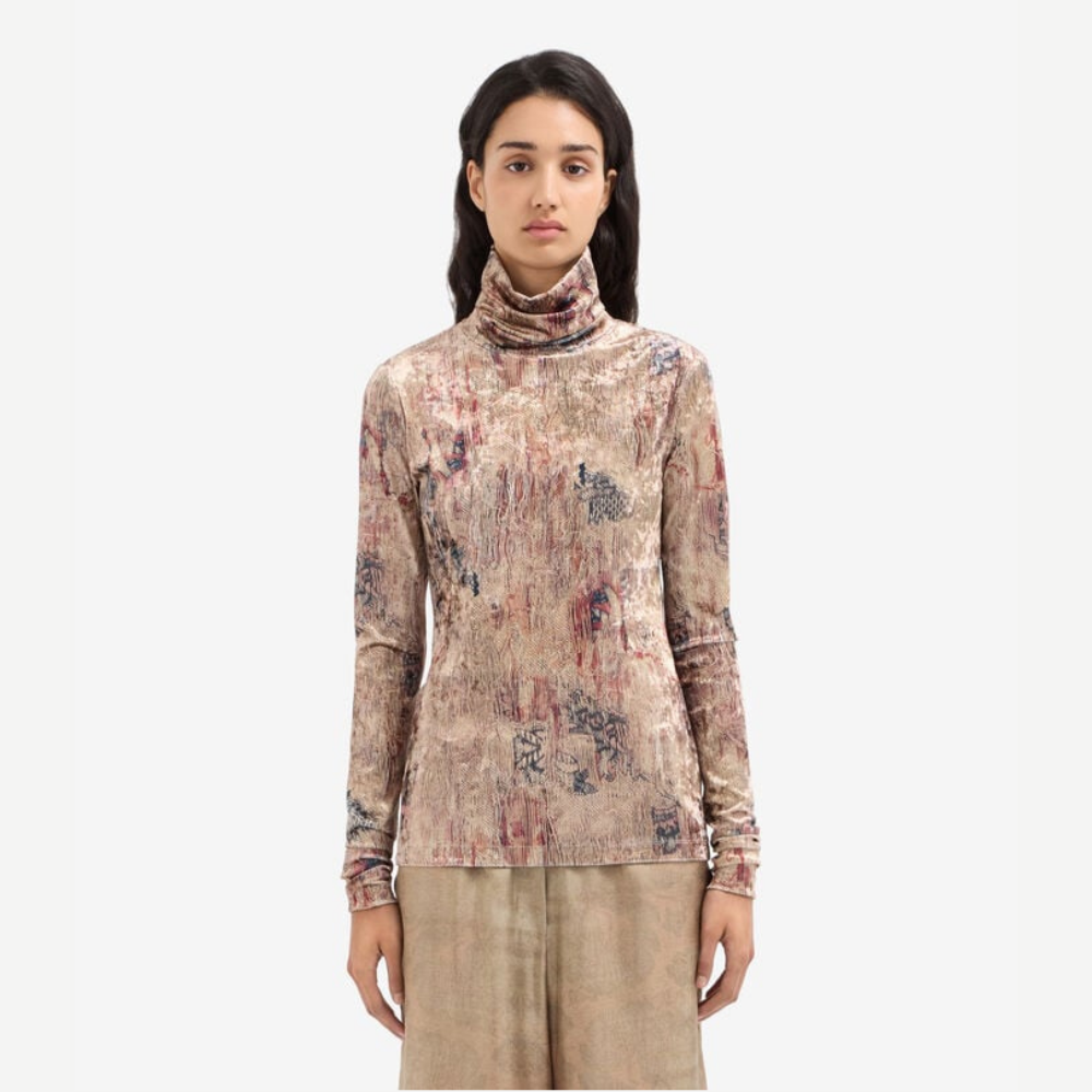 Pierre-Louis Mascia RANAT Origami di Basalto Turtleneck Top