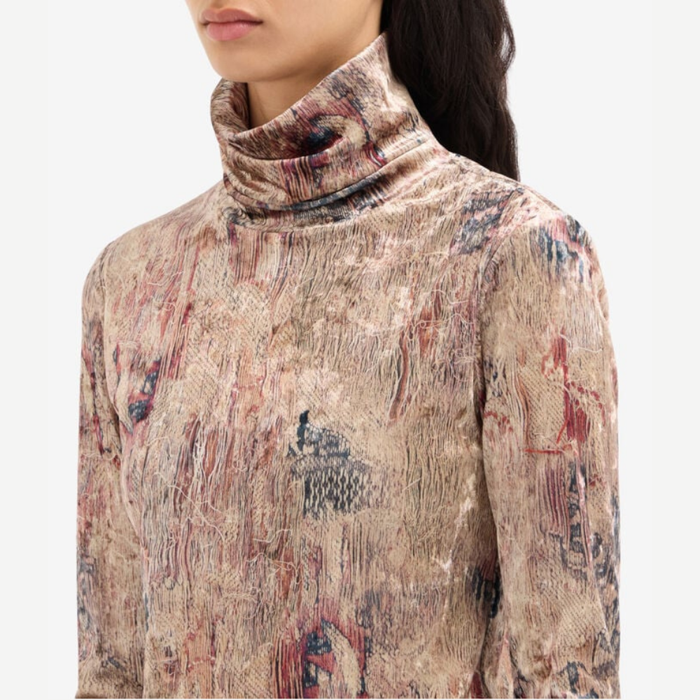Pierre-Louis Mascia RANAT Origami di Basalto Turtleneck Top